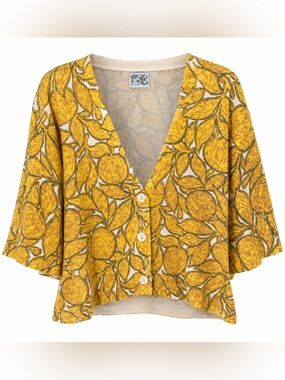 Anthropology Tabitha Golden Plum cardigan, XL